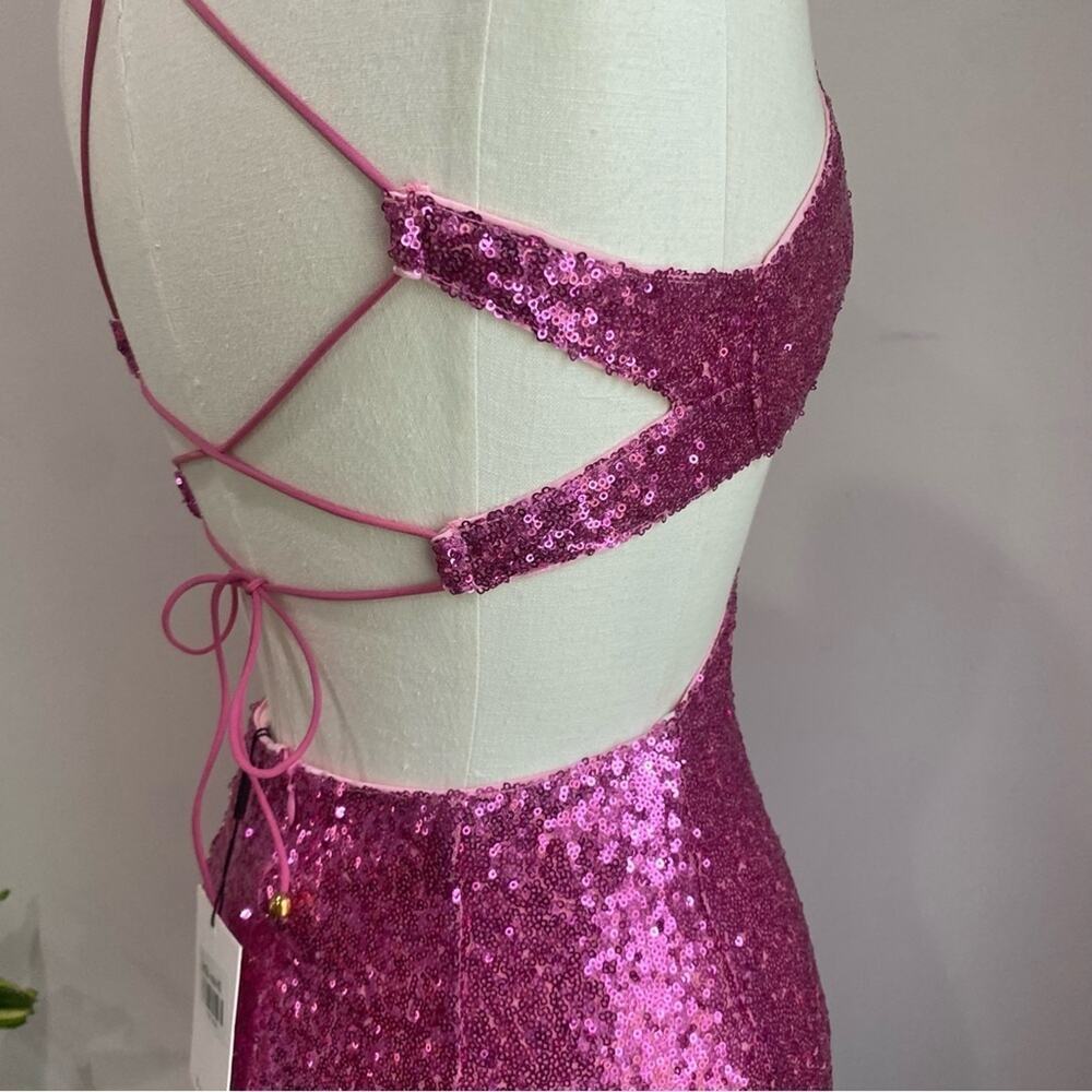 Hello Molly Glittering Pink Mini Dress - Picture 14 of 15